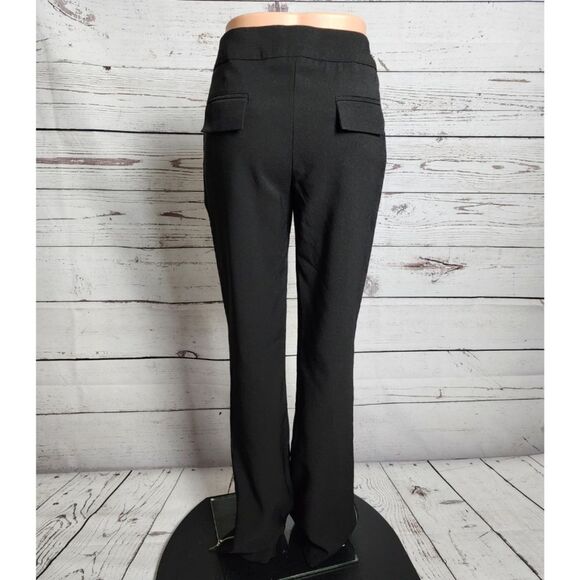 M & Guia Black Zipper Leg Pants Size 42 EUC - Picture 2 of 7